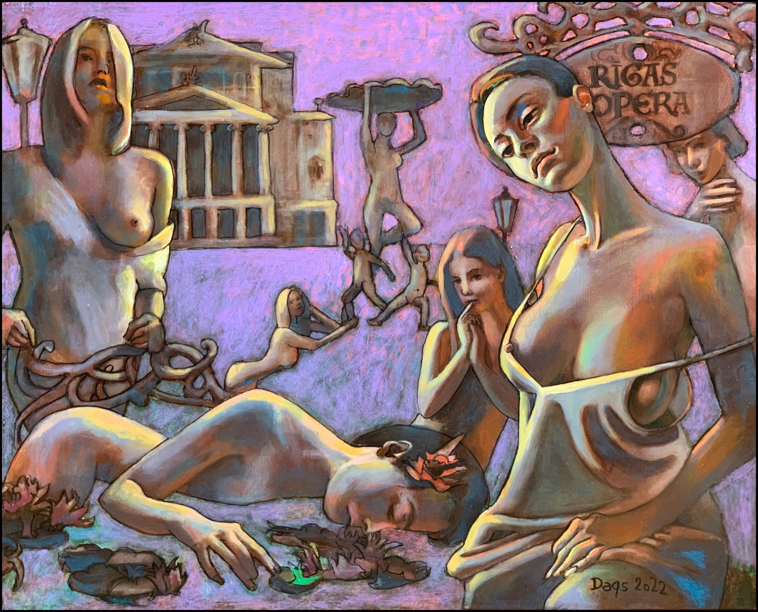 RIGAS MERMAIDS at the LATVIAN NATIONAL OPERA FOUNTAIN