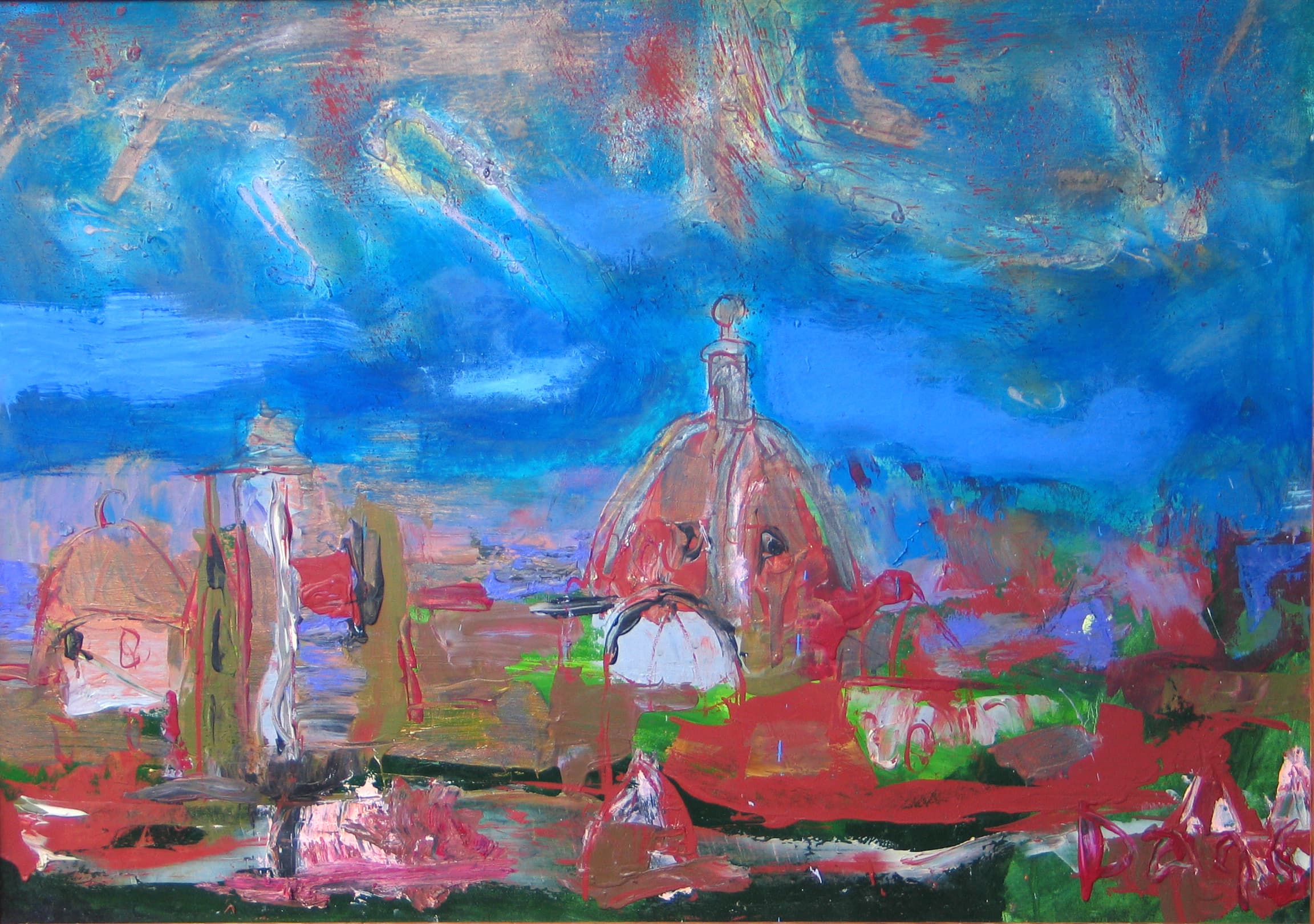 FLORENCE, ITALY oil/canvas